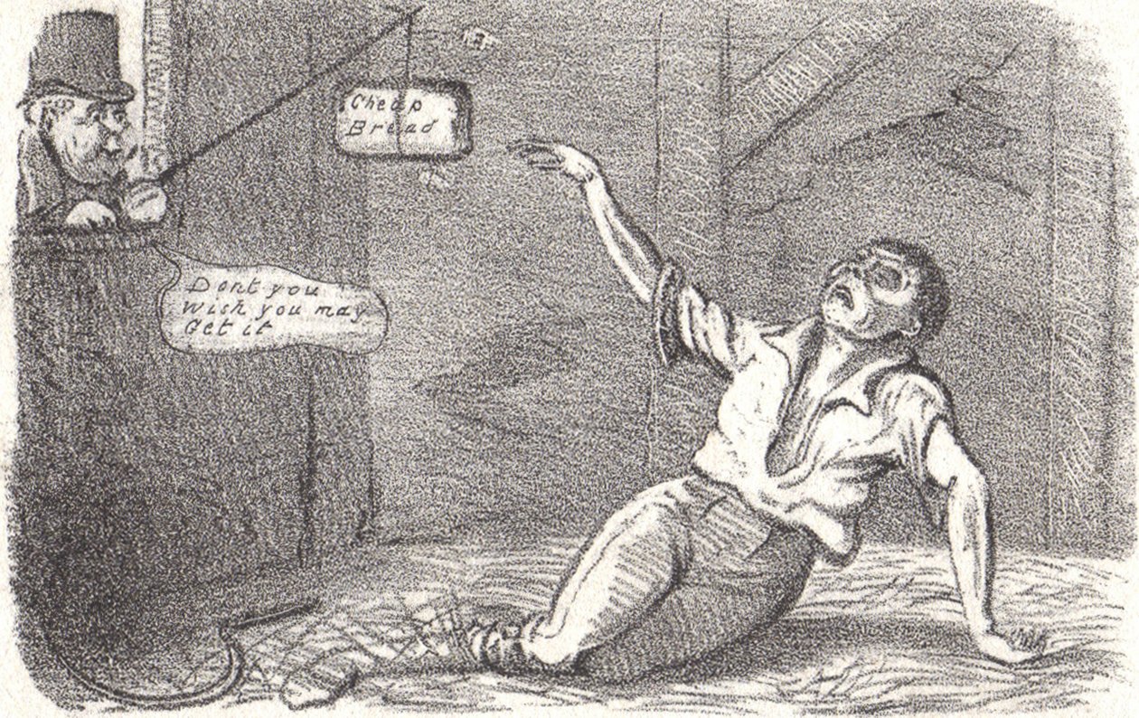 A kukoricatörvényeket 1815-ben vezették be, hogy megvédjék a brit farmert a külföldi versenytől alkotó: Robert Seymour