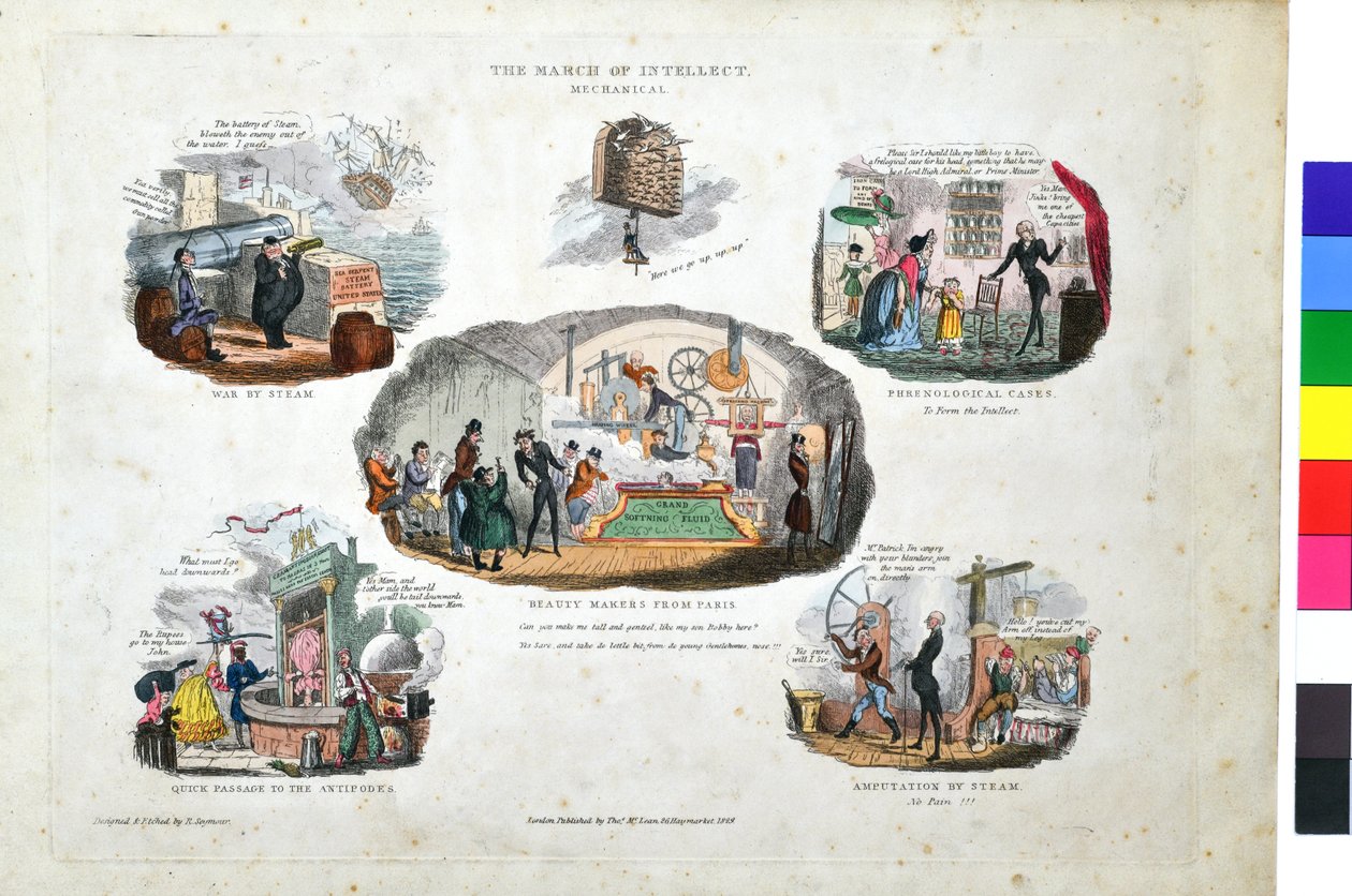 Az értelem menetelése. Mechanikus alkotó: Robert Seymour