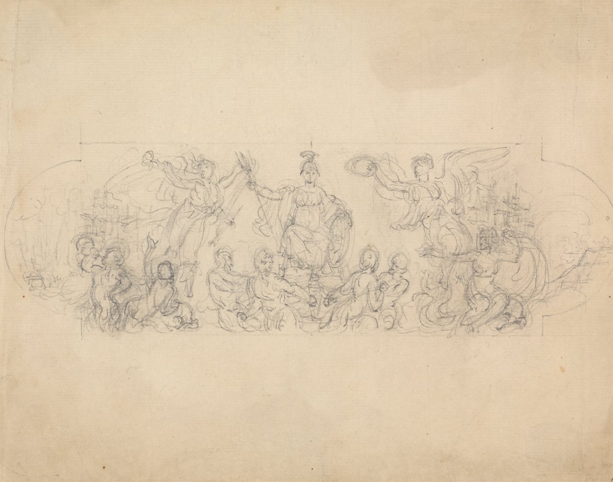 A győzelem allegorikus vázlata alkotó: Robert Smirke