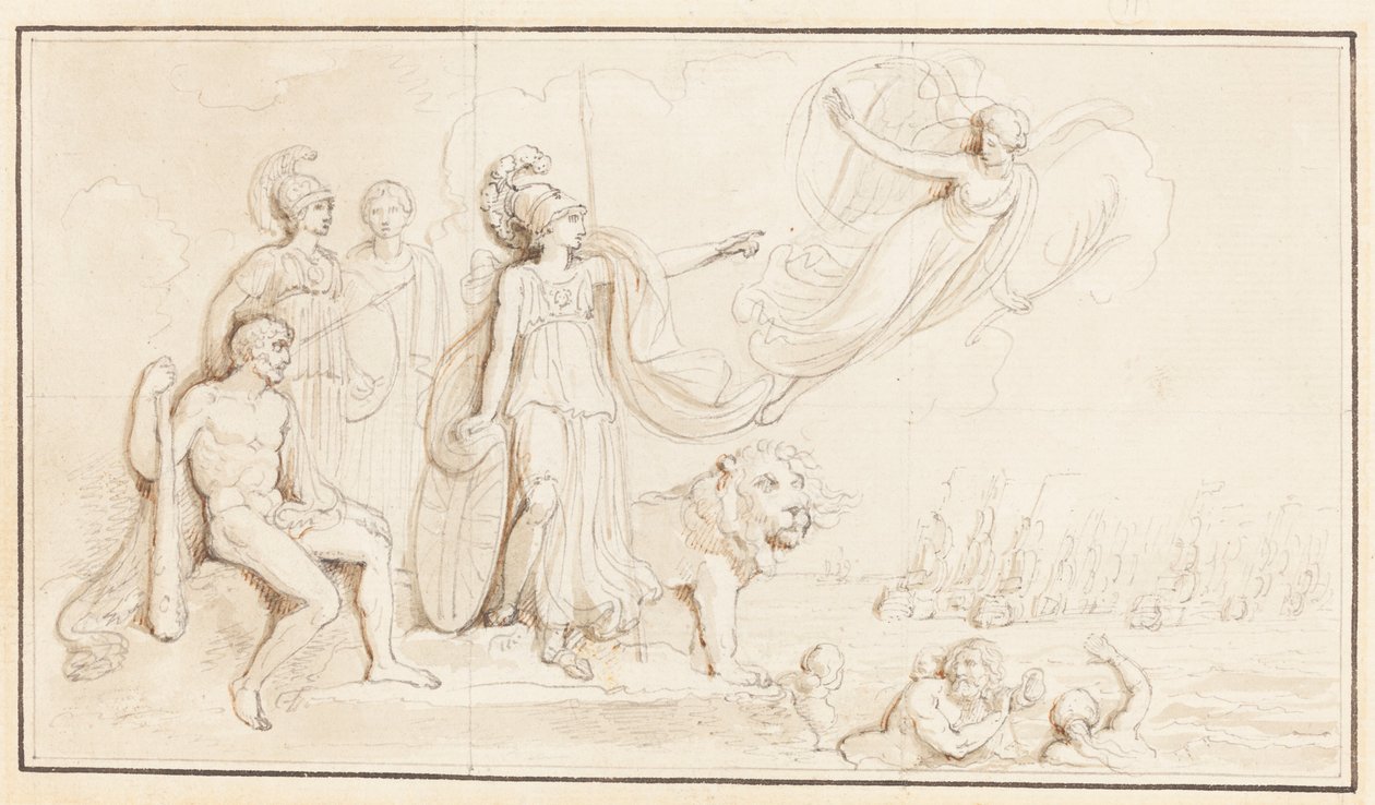 Nagy-Britannia haditengerészeti erejének allegóriája alkotó: Robert Smirke