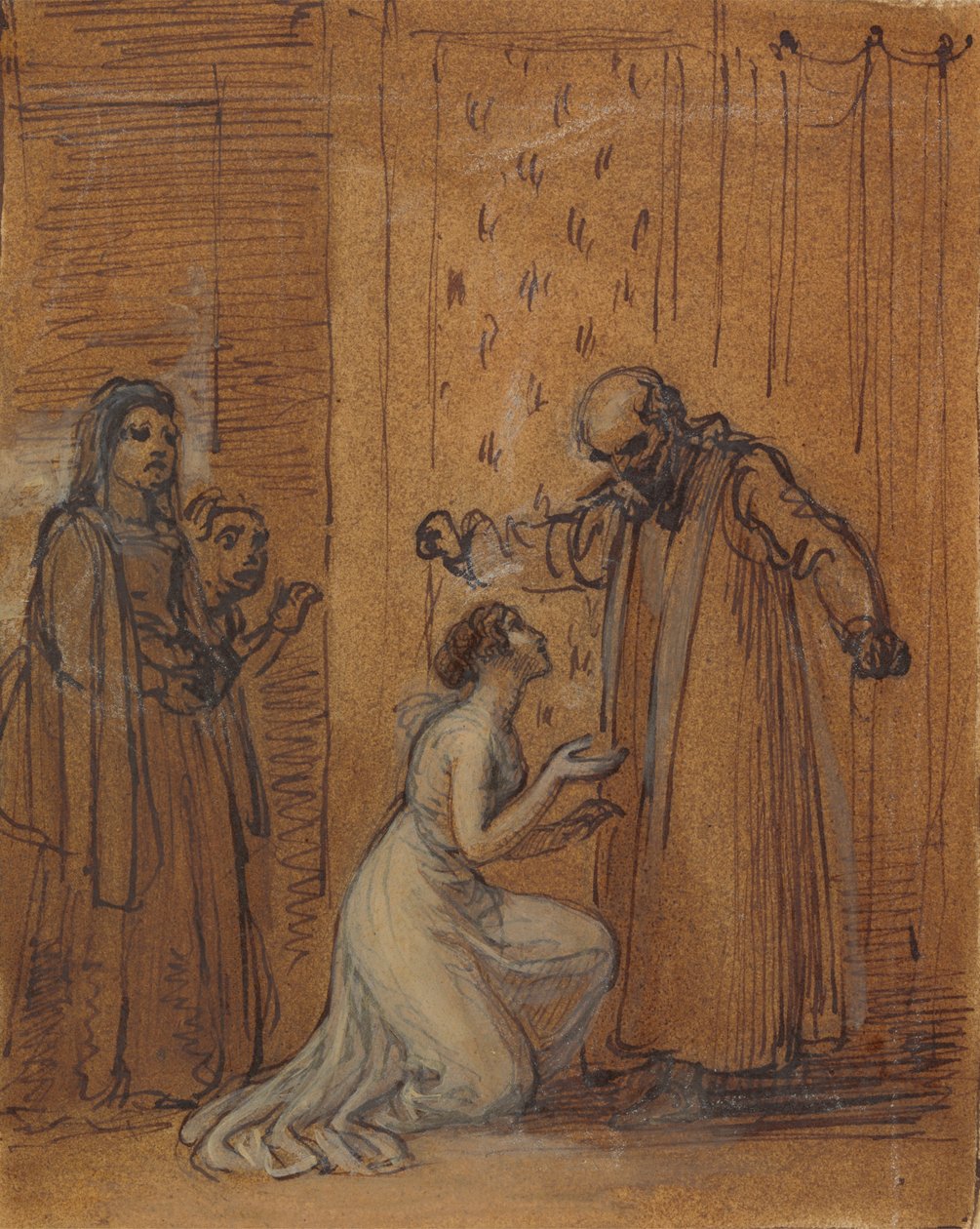 Capulet korlát a lányánál, Júliánál alkotó: Robert Smirke