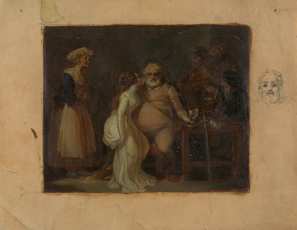 Falstaff a vadkan fejében alkotó: Robert Smirke