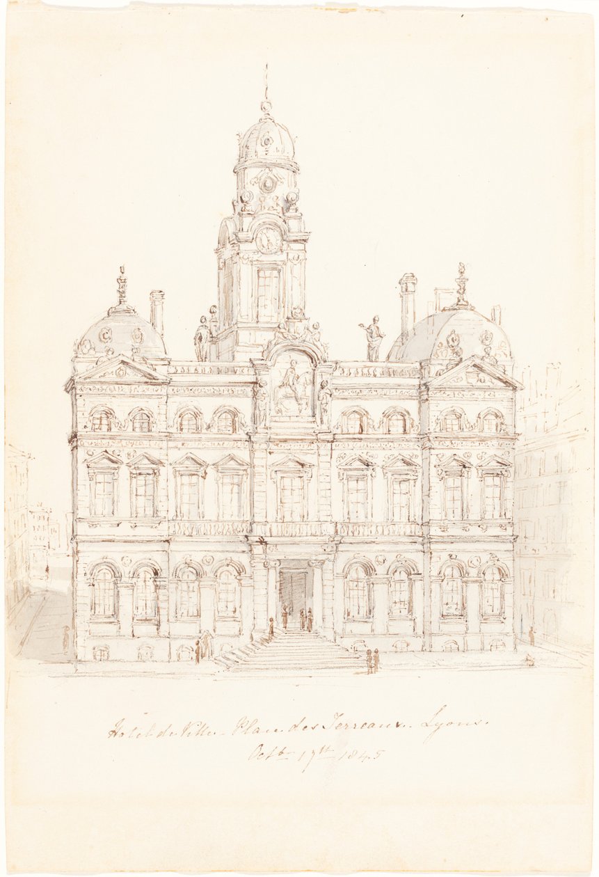 Városháza, Place des Terreaux, Lyons alkotó: Robert Smirke