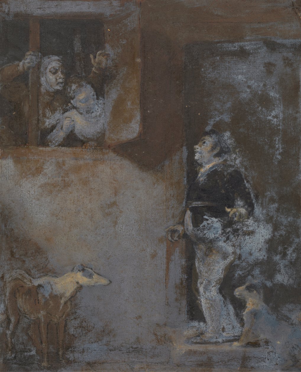 Launce a kutyarákjával alkotó: Robert Smirke