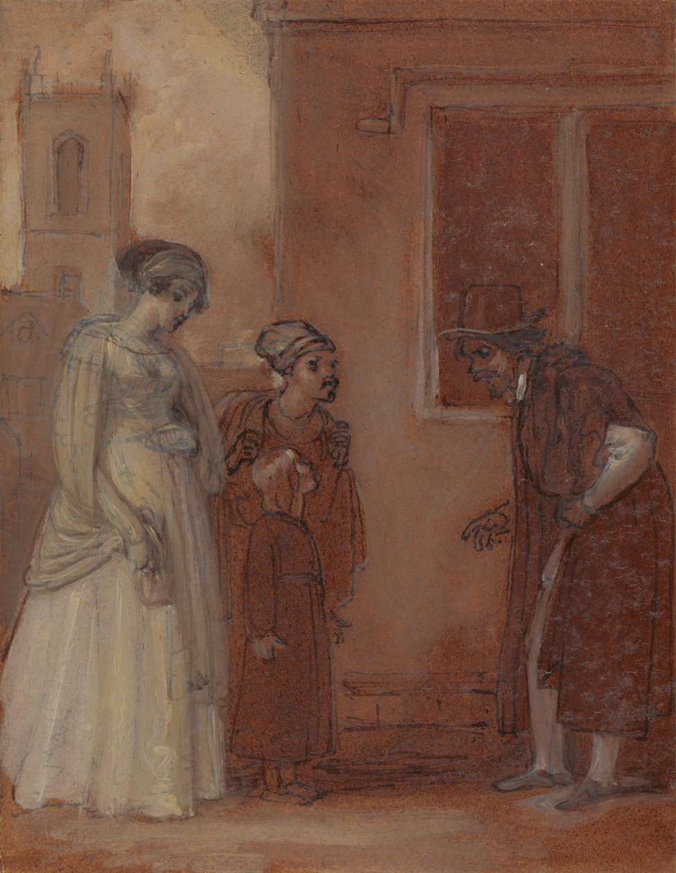 William Page mester és Sir Hugh Evans alkotó: Robert Smirke