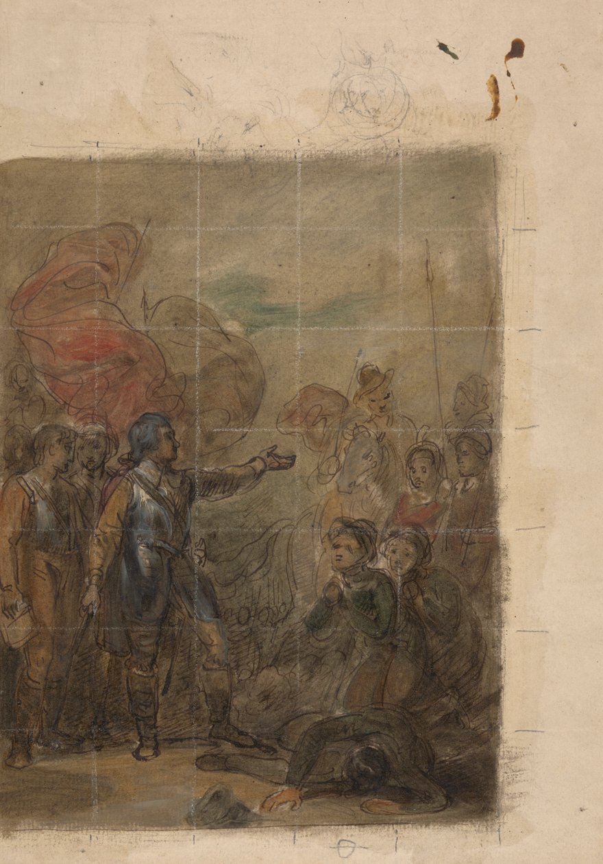 Jelenet a Don Quijote-ból alkotó: Robert Smirke