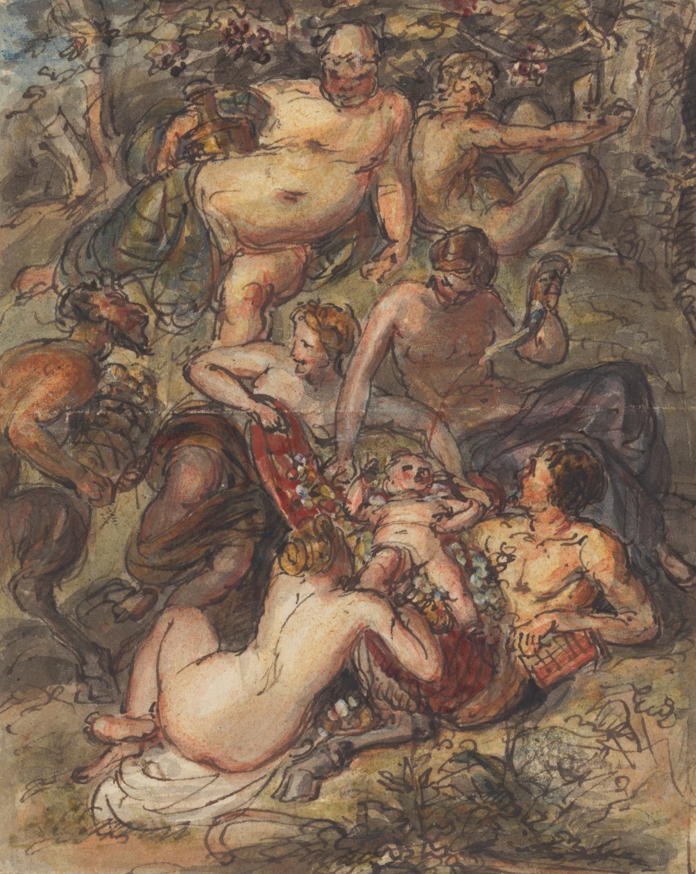 Egy Bacchanalia jelenete alkotó: Robert Smirke