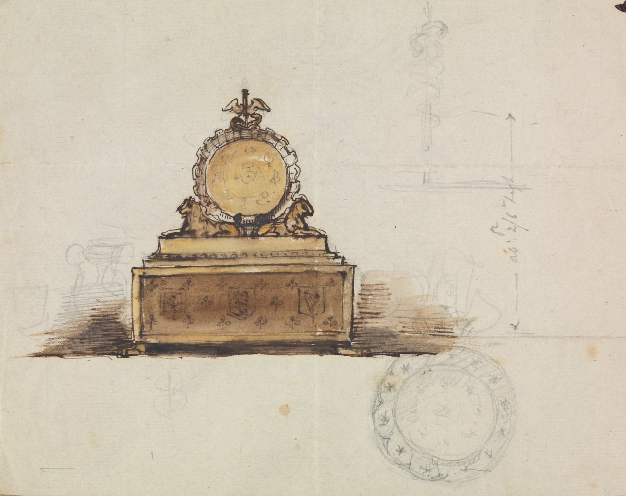 Tanulmány egy bútordarabhoz alkotó: Robert Smirke