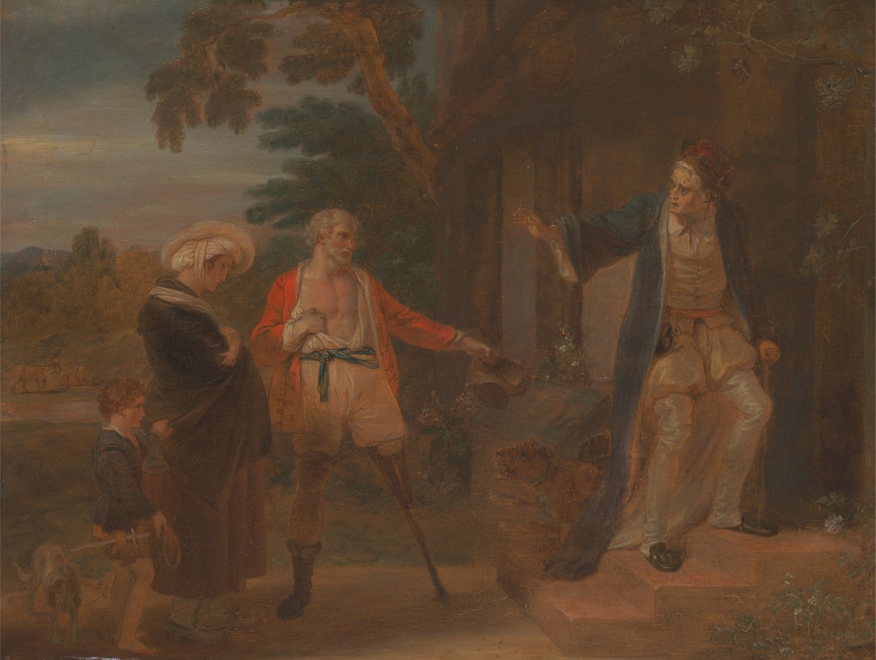 Az ember hét kora: The Pantaloon, „Ahogy tetszik”, II, vii alkotó: Robert Smirke