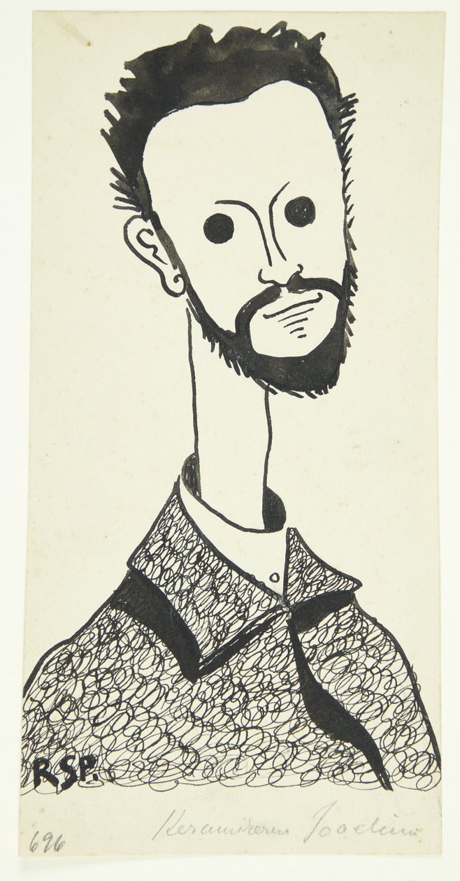 A festő és keramikus portréja Chr. Joachim (1870-1943) alkotó: Robert Storm Petersen
