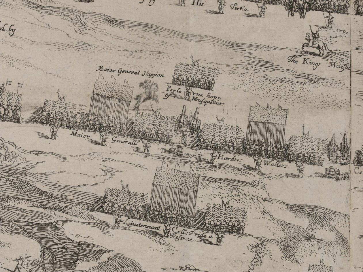 Őfelségei Ló- és Lábseregeinek leírása, és Sir Thomas Fairefax; 1645 júniusának tizennegyedik napja alkotó: Robert Streater or Streeter
