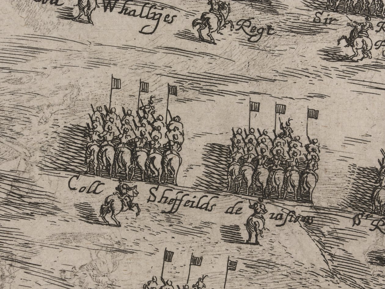 Őfelségei Ló- és Lábseregeinek leírása, és Sir Thomas Fairefax; 1645 júniusának tizennegyedik napja alkotó: Robert Streater or Streeter