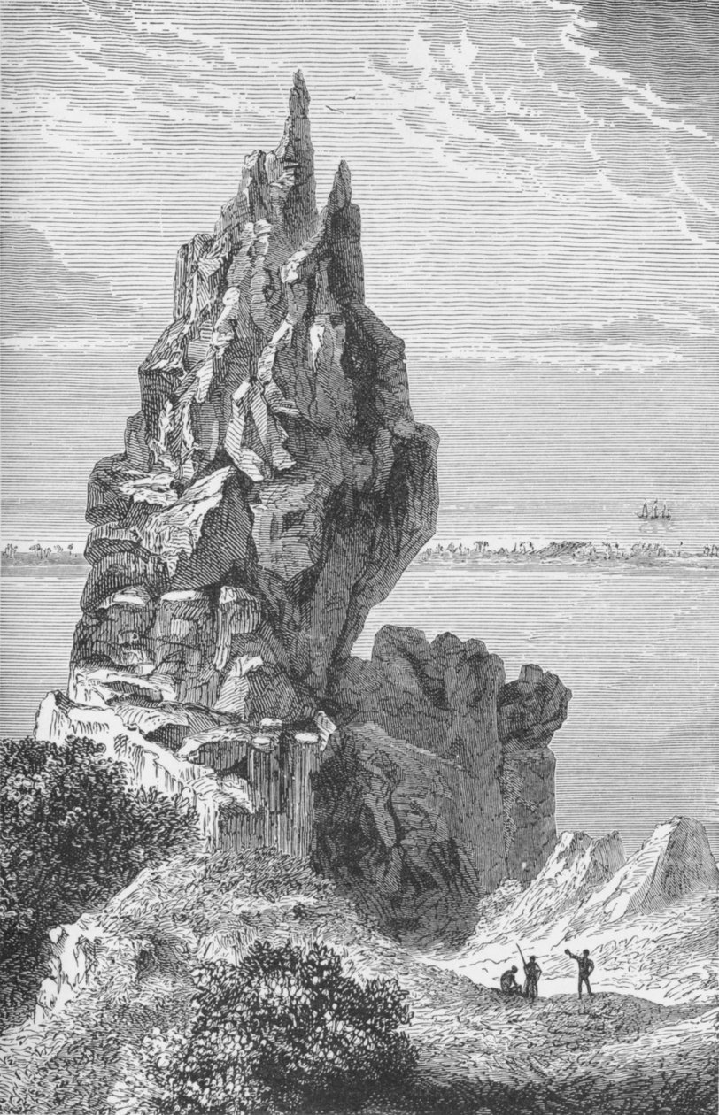 Borabora csúcsa és korallzátonya, 1885, 1890 alkotó: Robert Taylor Pritchett
