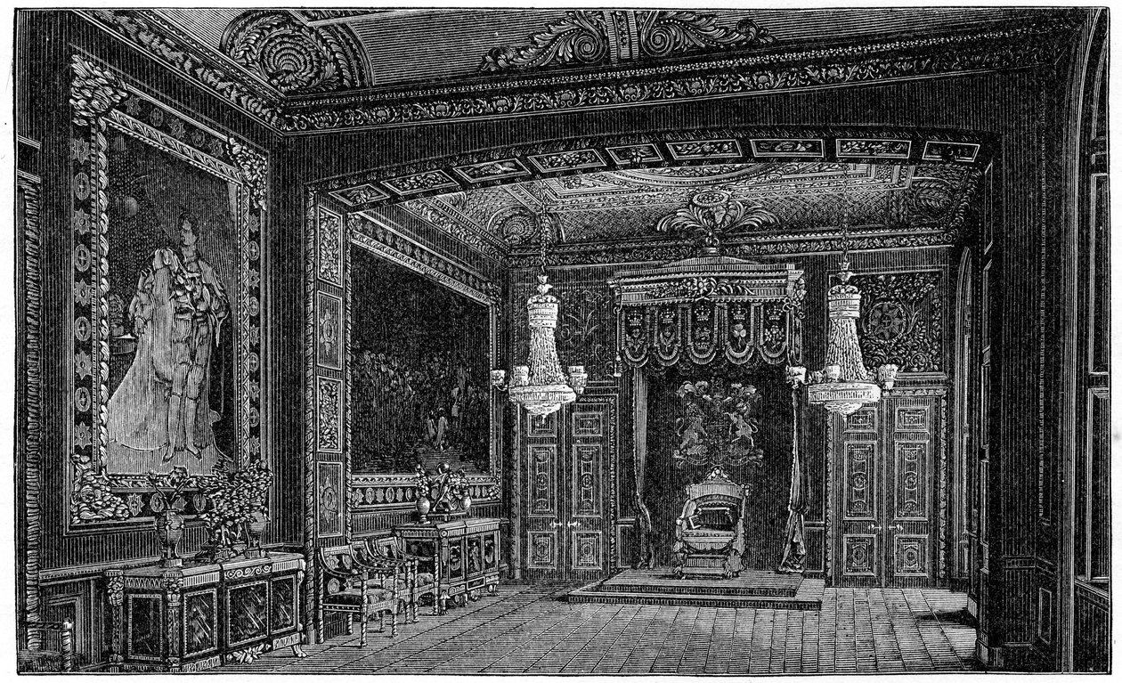 A Trónterem, Windsor, 1880. alkotó: Robert Taylor Pritchett