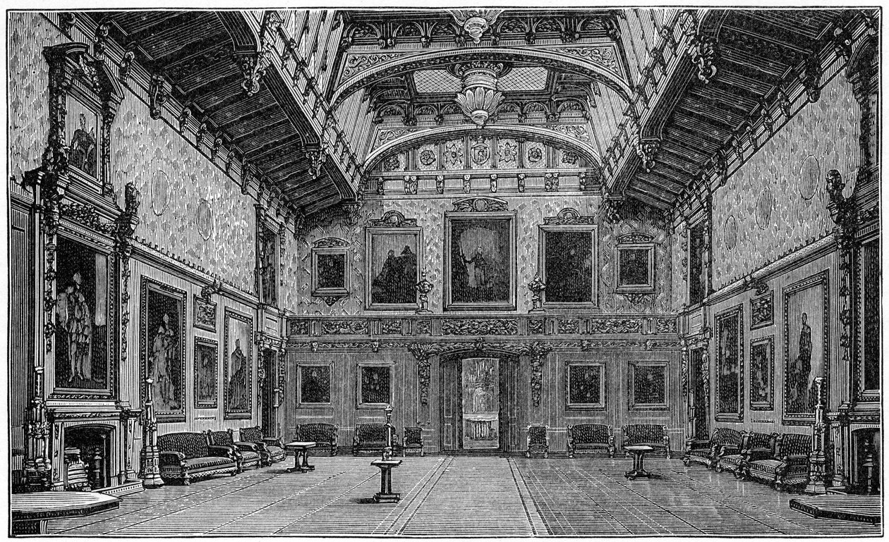 Waterloo Kamara, Windsori kastély, 1880 alkotó: Robert Taylor Pritchett