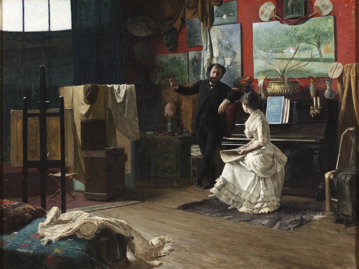 Intermezzo, szerző: Thegerstrom, Robert (1857-1919). Olajfestmény alkotó: Robert Thegerstrom