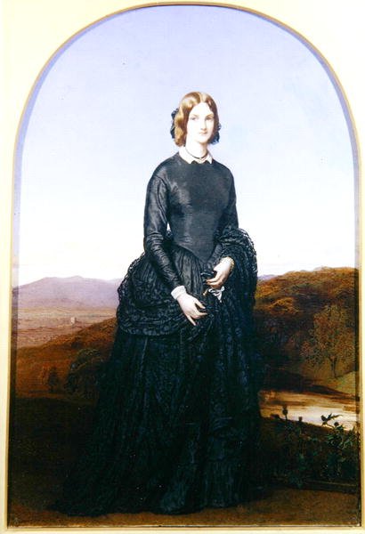 Selina, Newport vikomtné portréja (akvarell elefántcsonton) alkotó: Robert Thorburn