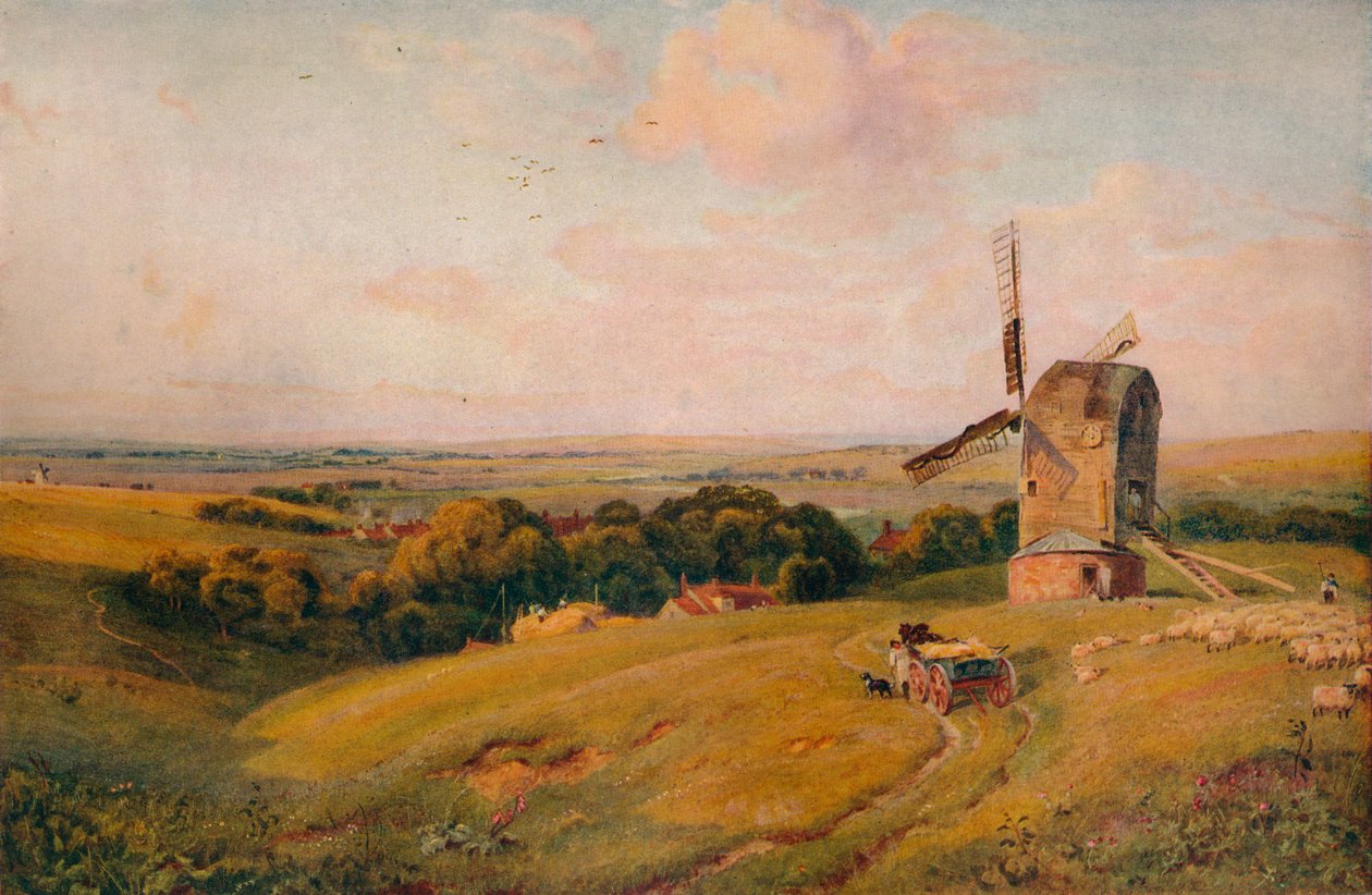 Alfriston malom, 1886, 1938 alkotó: Robert Thorne Waite