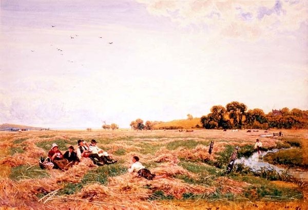 Aratógépek Ebédelnek a Patak mellett alkotó: Robert Thorne Waite