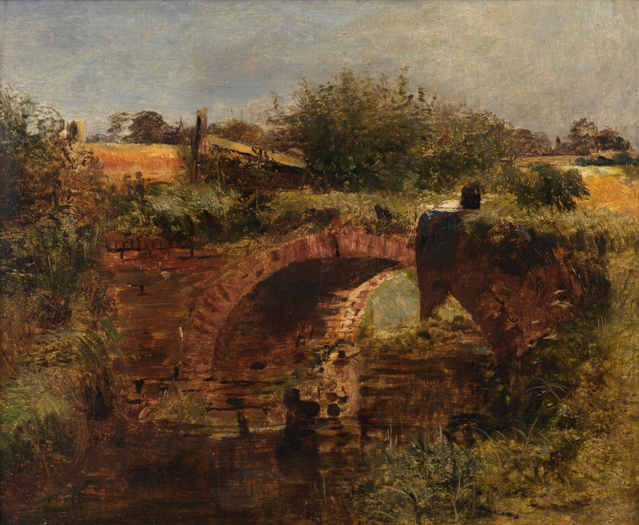 Híd a Wirralban (olaj a fedélzeten) alkotó: Robert Tonge