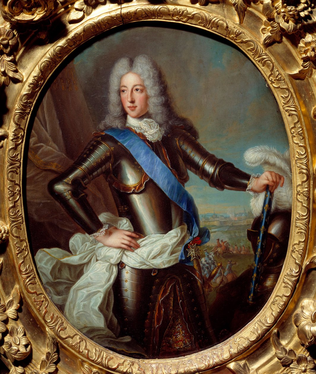 II. Bourbon Lajos, Conde hercege (Bourbon-Conde) (Grand Conde) (1621-1686) portréja, korábban Berwick Marechaljaként ismert Robert Levrac Tournieres (1667-1752) festménye 17. század V. 0,38x0,31 m Rennes, Musee des Beaux Arts alkotó: Robert Tournieres