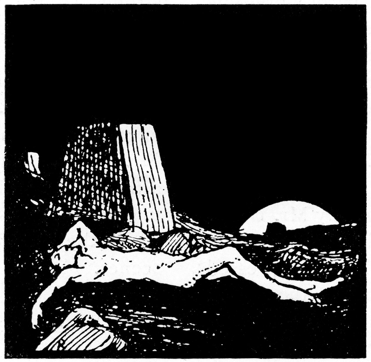 Rajz Jób könyvéhez, 1913. alkotó: Robert Traill Rose
