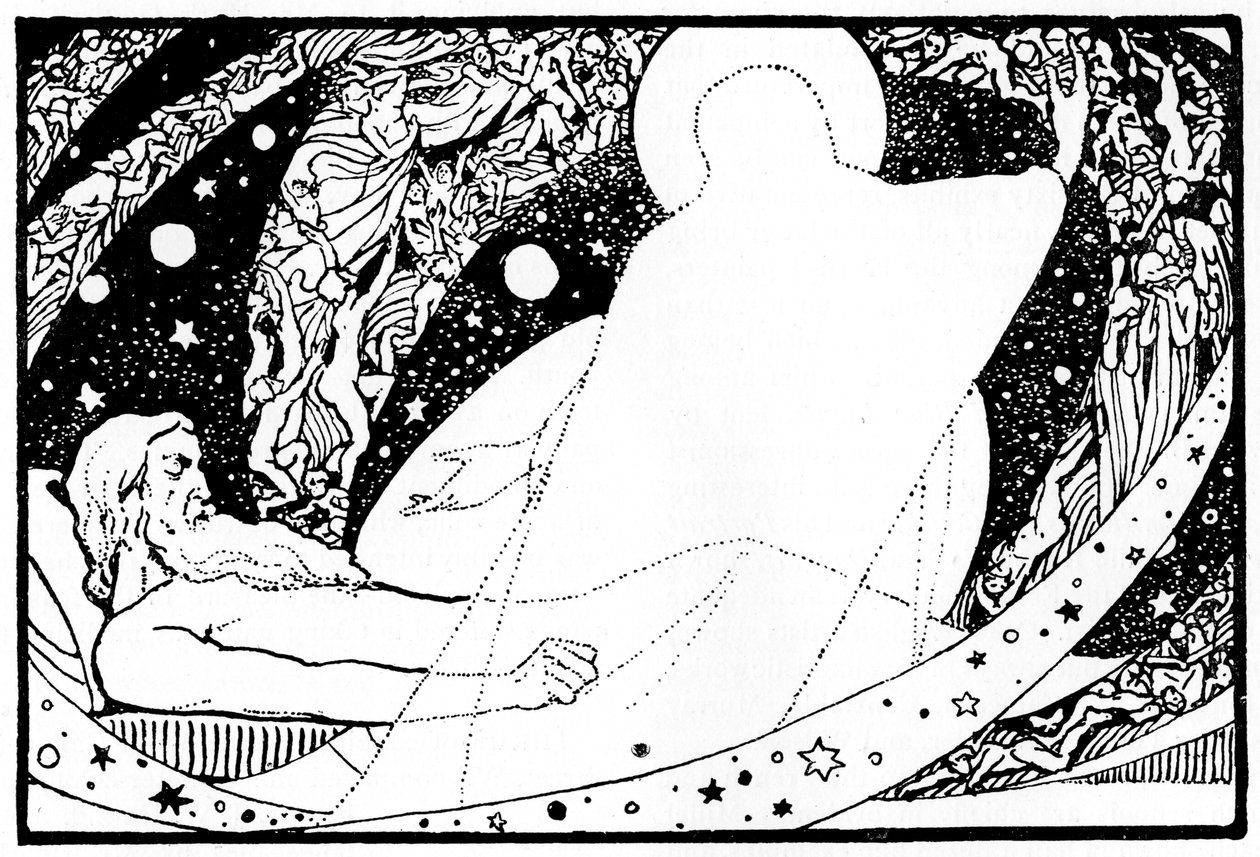 Rajz Jób könyvéhez, 1913. alkotó: Robert Traill Rose