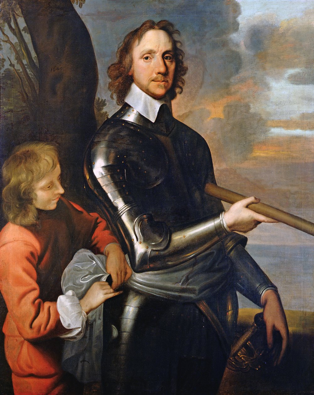 Oliver Cromwell (1599-1658) portréja 1649 alkotó: Robert Walker