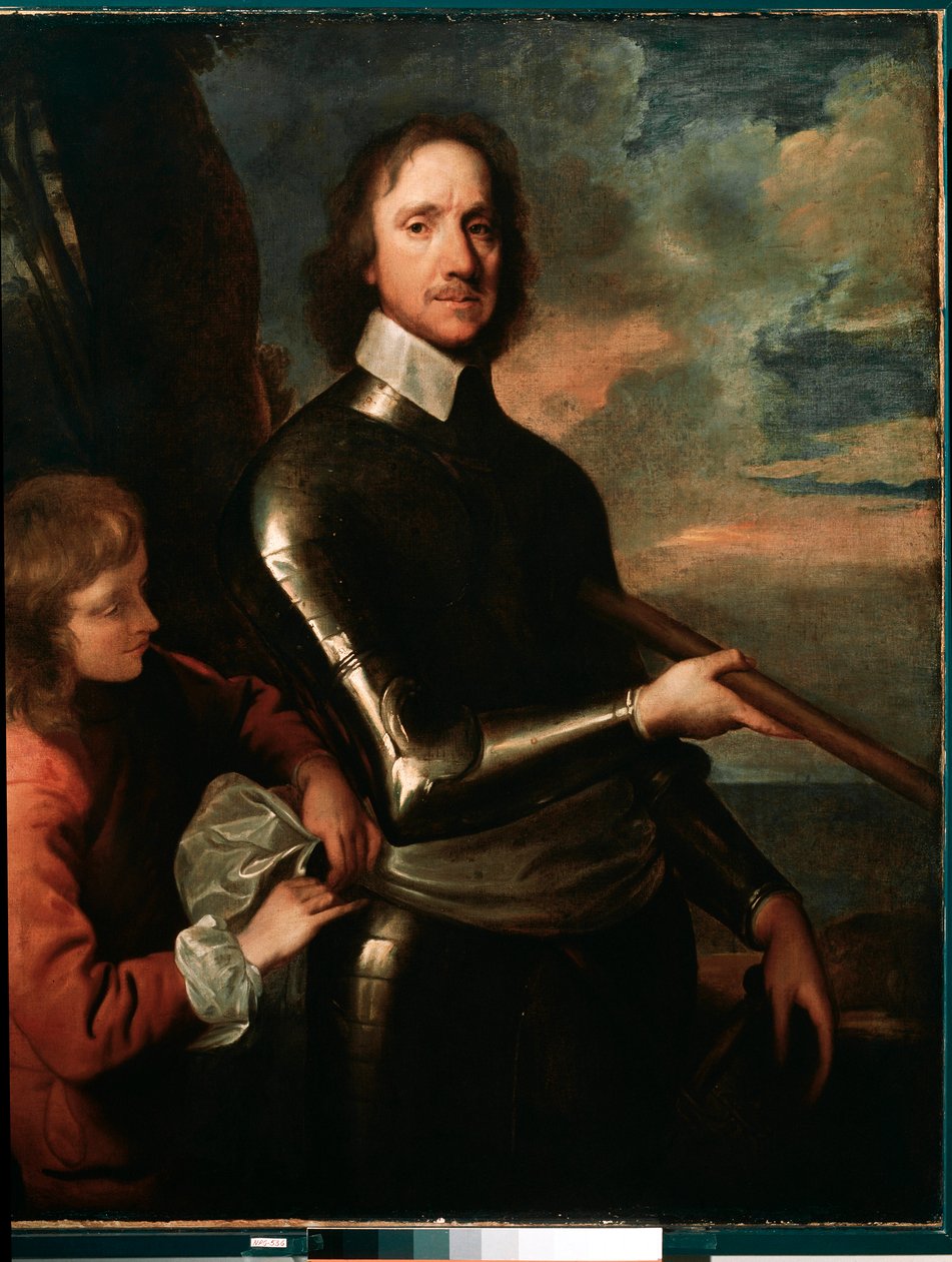 Oliver Cromwell portréja (1649, olaj, vászon) alkotó: Robert Walker