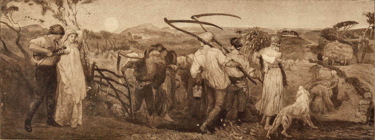 The Harvest Moon (rézkarc) alkotó: Robert Walker Macbeth