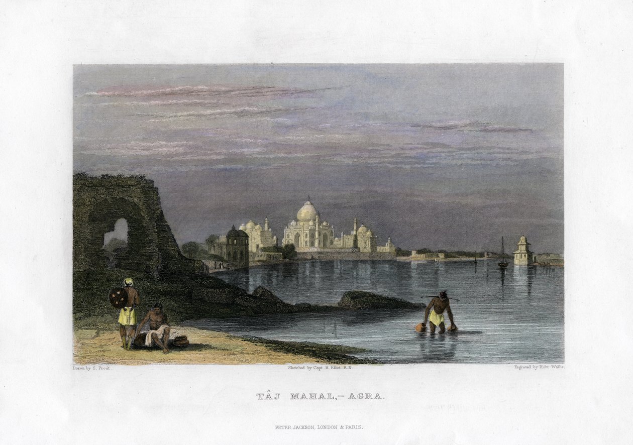 Taj Mahal, Agra, India, 19. század alkotó: Robert Wallis