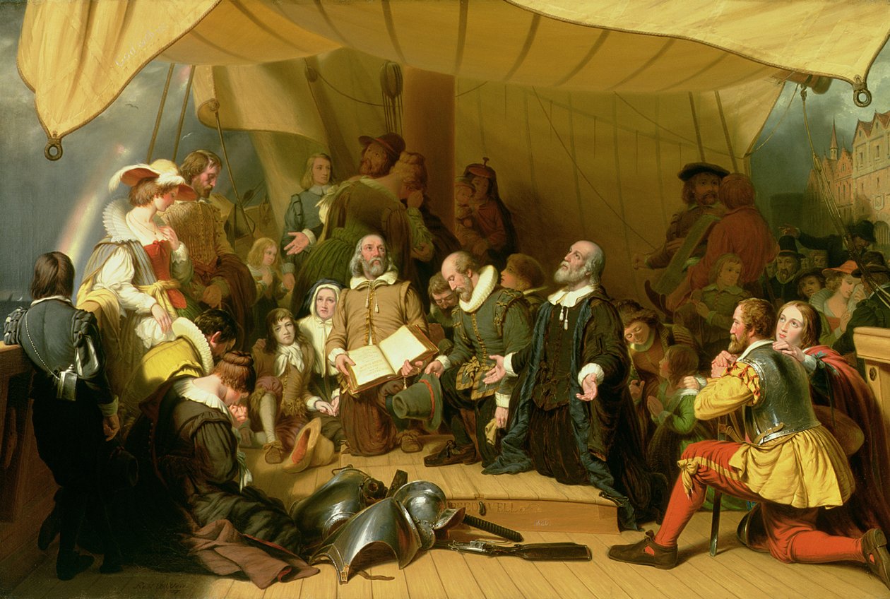 A zarándokok felszállása alkotó: Robert Walter Weir