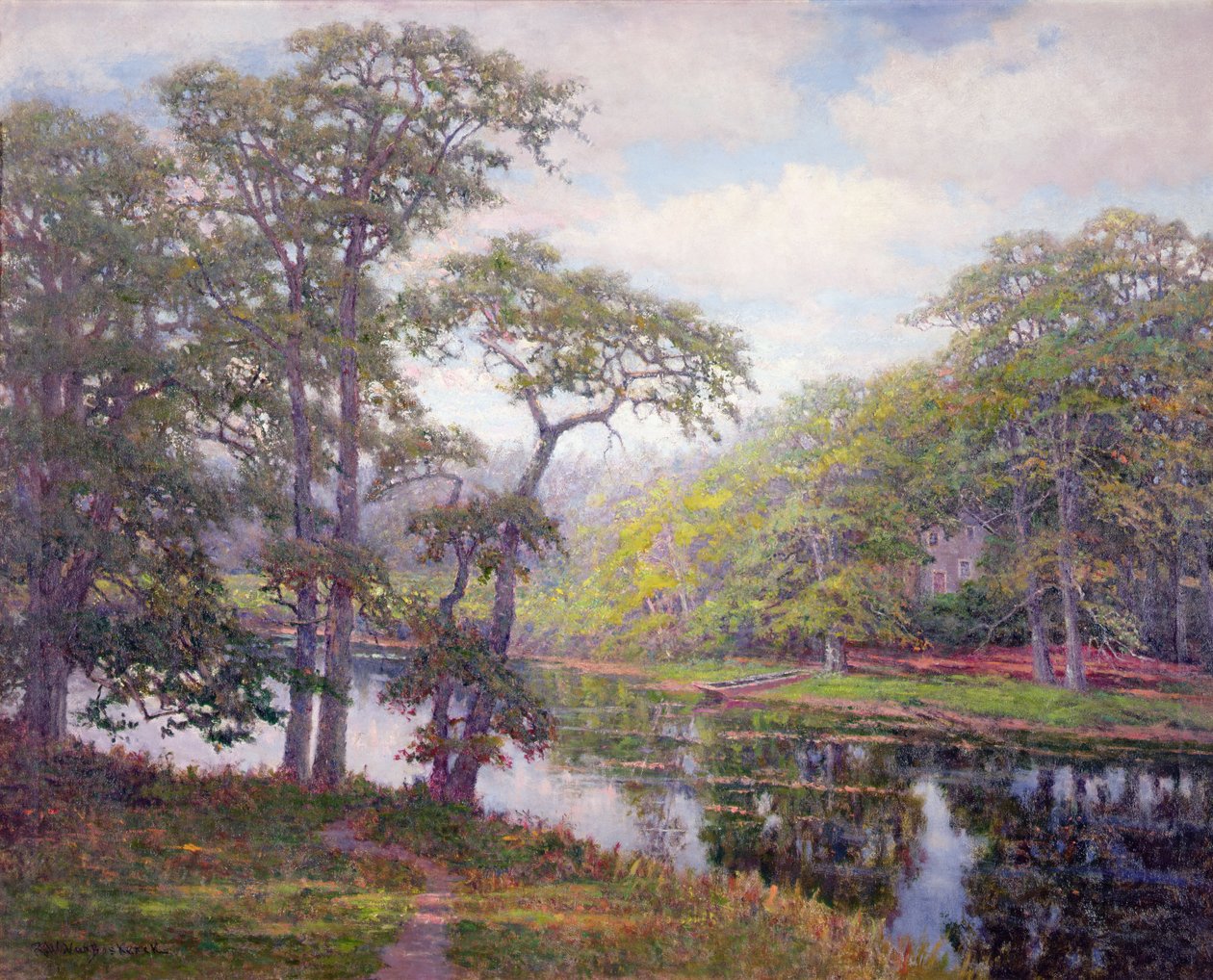 Peacedale, Rhode Island (olaj, vászon) alkotó: Robert Ward van Boskerck