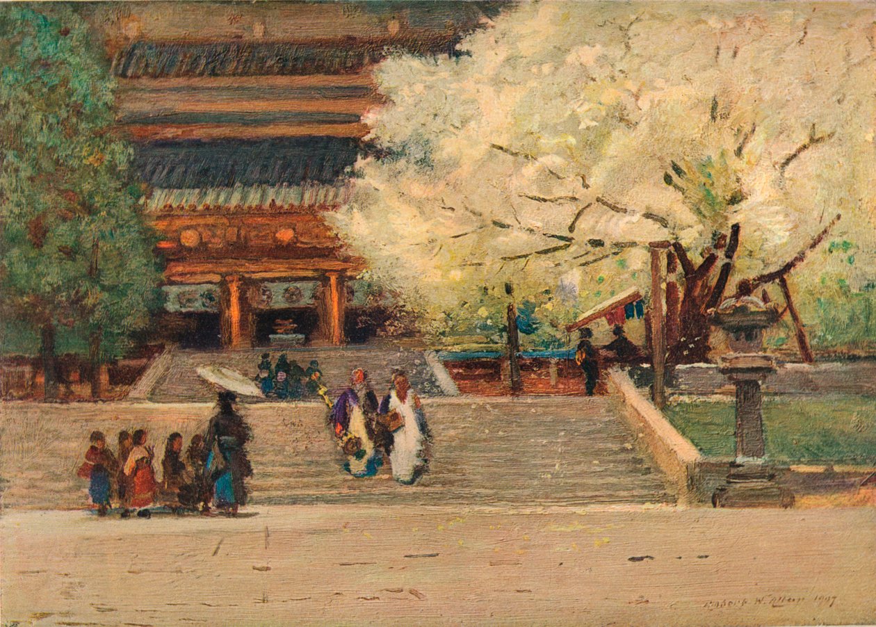 Nikko temploma, Japán, 1908 alkotó: Robert Weir Allan