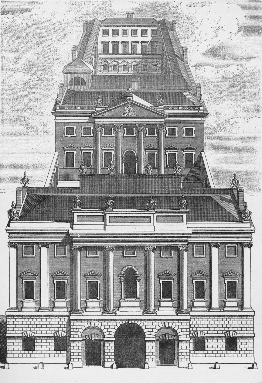 A Bank of England perspektivikus képe, 1743 1903 alkotó: Robert West