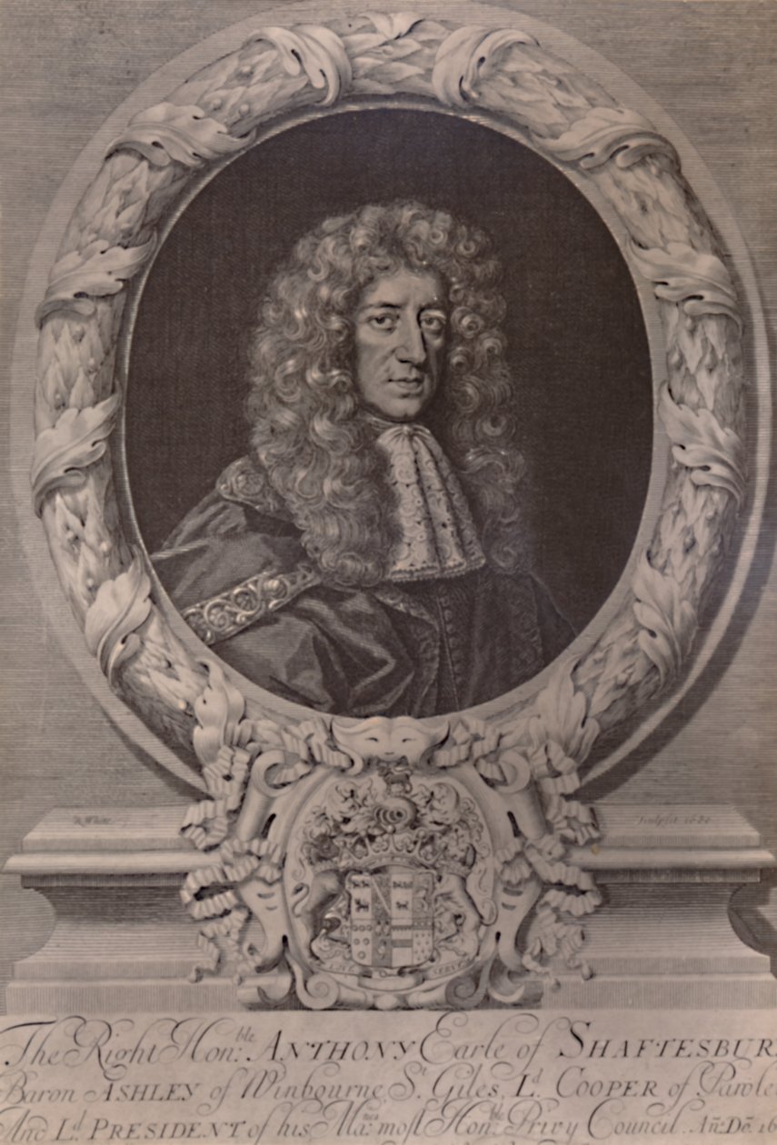 Anthony Ashley Cooper, Shaftesbury 1. grófja, angol államférfi, c1680 1894 alkotó: Robert White