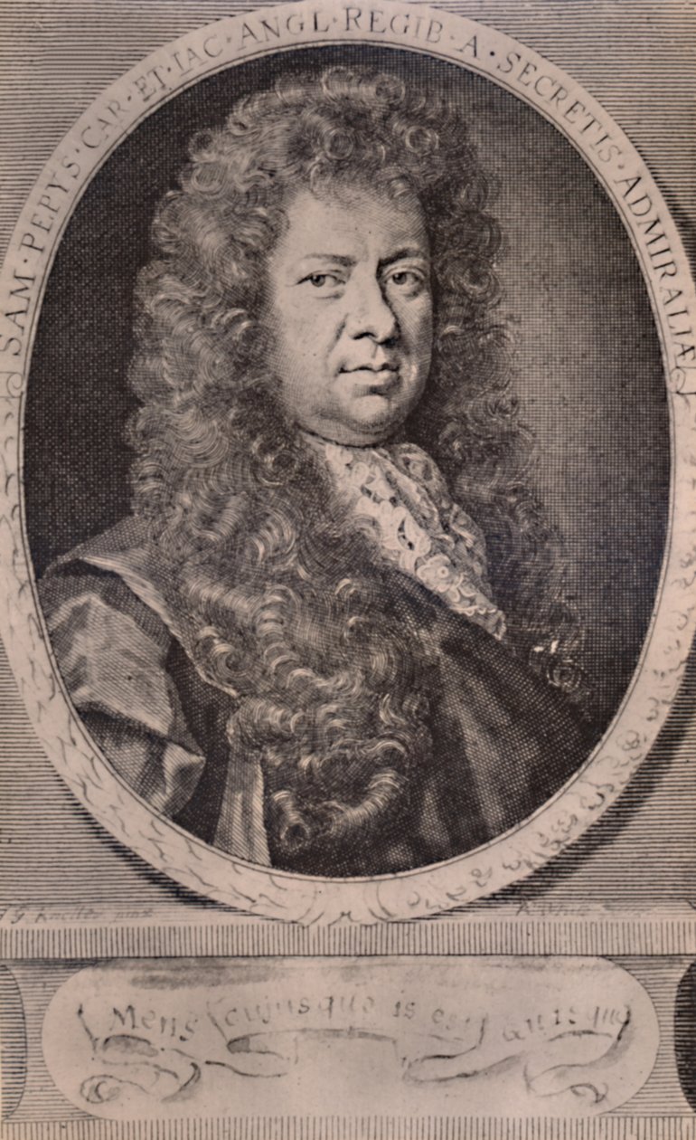 Samuel Pepys, angol naplóíró és haditengerészeti adminisztrátor, 1690 1894 alkotó: Robert White
