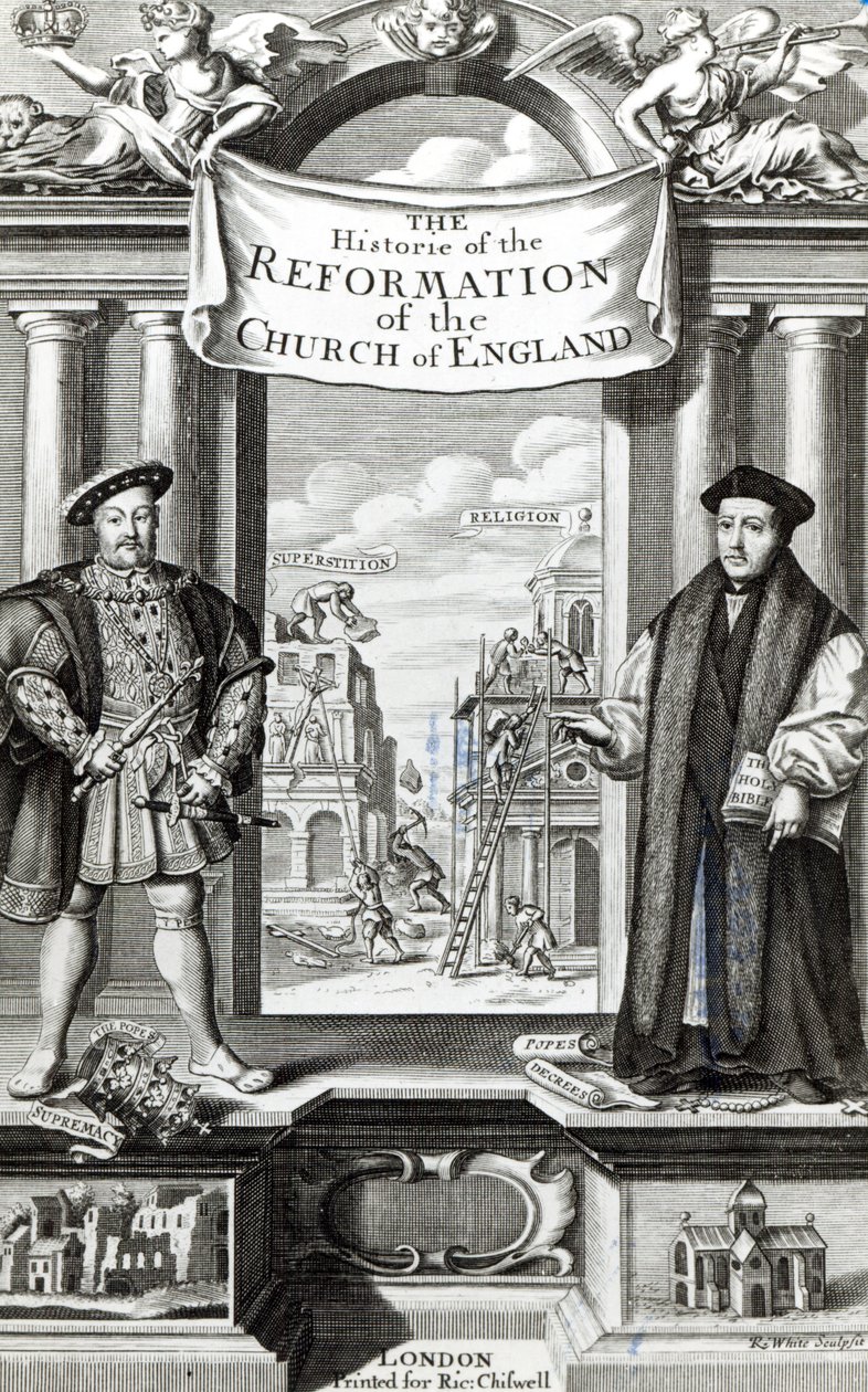 A „The History of the History of the Reformation of the England Church” címlapja alkotó: Robert White