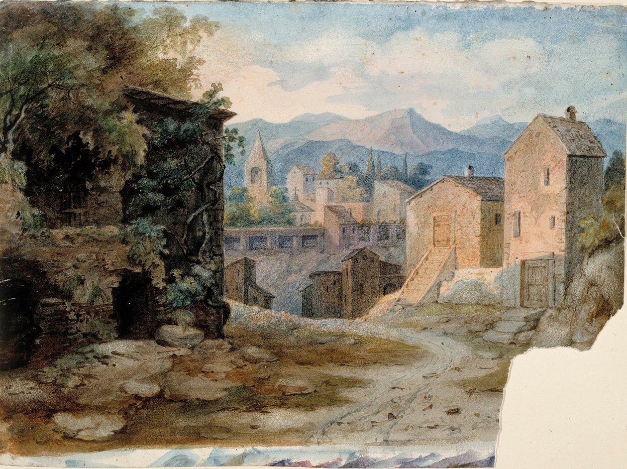 Olasz hegyi város alkotó: Robert Wilhelm Ekman