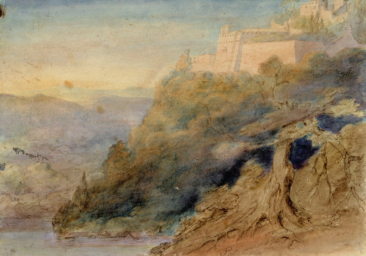 Palazzolo, olasz tájkép alkotó: Robert Wilhelm Ekman
