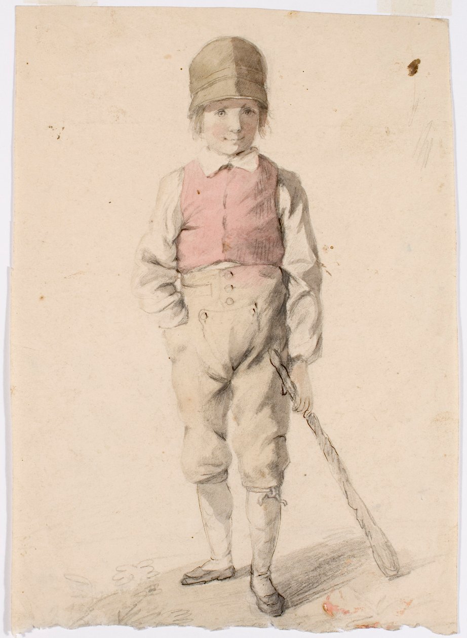 Álló fiú szekérrel a bal kezében alkotó: Robert Wilhelm Ekman