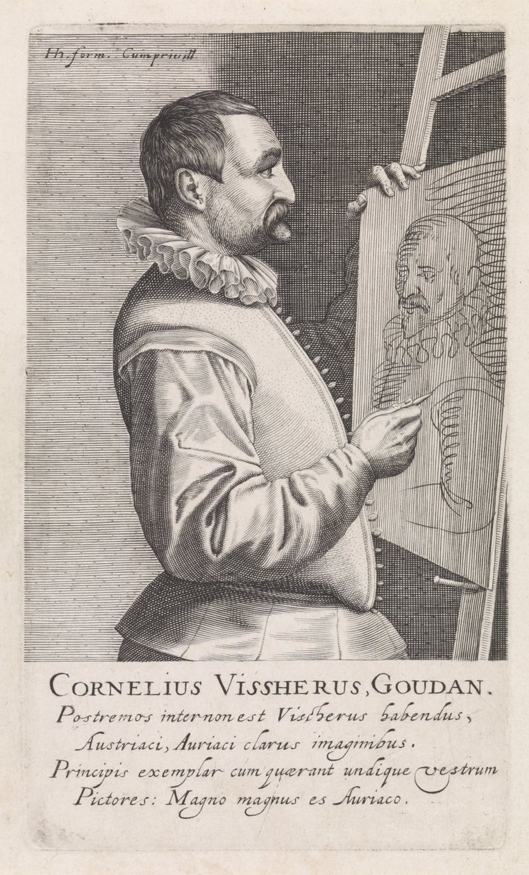 Cornelis Visscher portréja alkotó: Robert Willemsz de Baudous