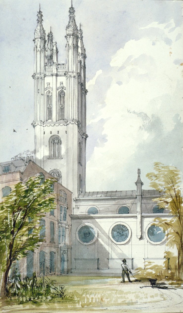 Szent Mihály-templom, Cornhill, London City, 1837 alkotó: Robert William Billings