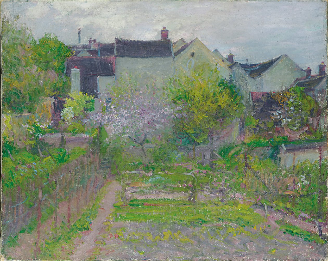 Grez-sur-Loing (olaj, vászon) alkotó: Robert William Vonnoh