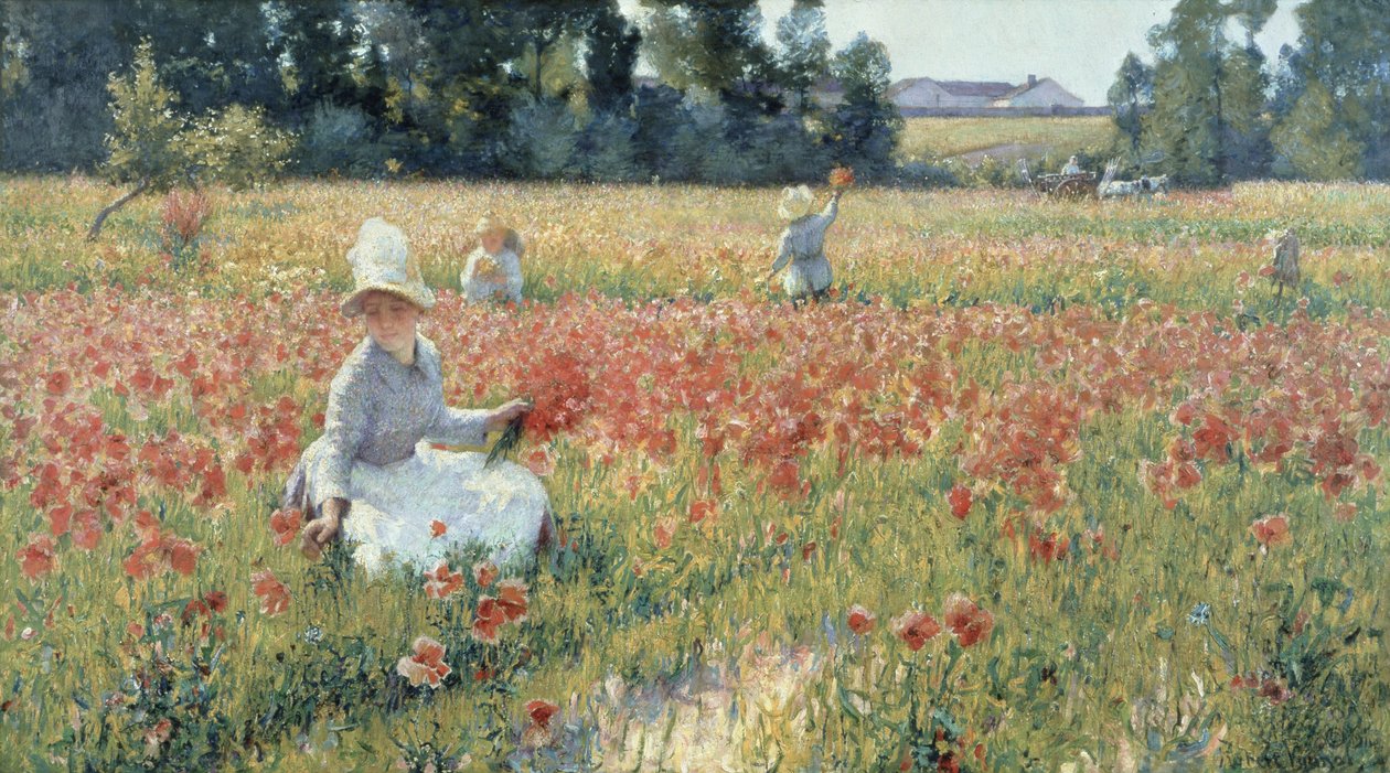 Flandria mezején - Ahol a katonák alszanak és a pipacsok nőnek alkotó: Robert William Vonnoh