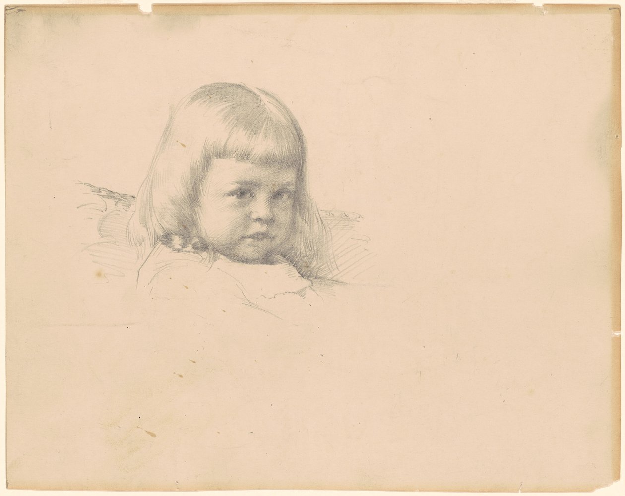 Tanulmány az "Eszter Haydin portréjához" alkotó: Robert William Vonnoh