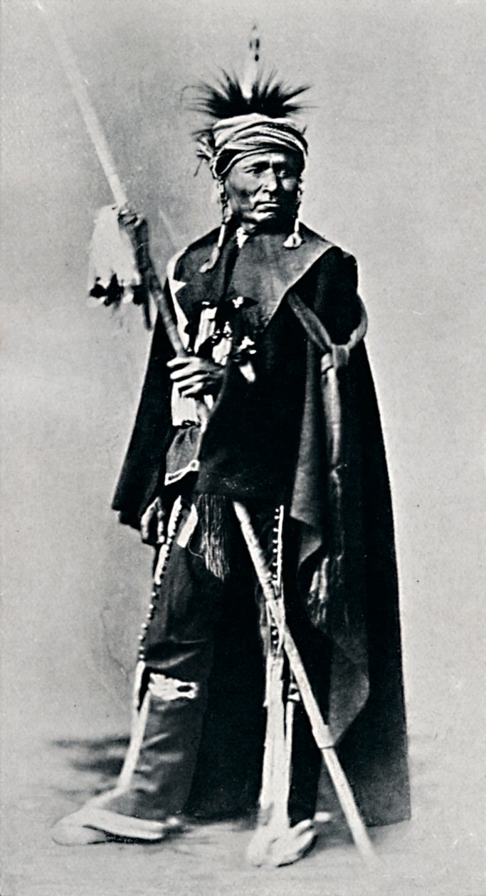 Egy bátor Algonquin, 1912 alkotó: Robert Wilson Shufeldt