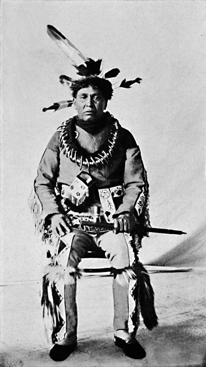 Egy Algonquin teljes ruhában, 1912 alkotó: Robert Wilson Shufeldt