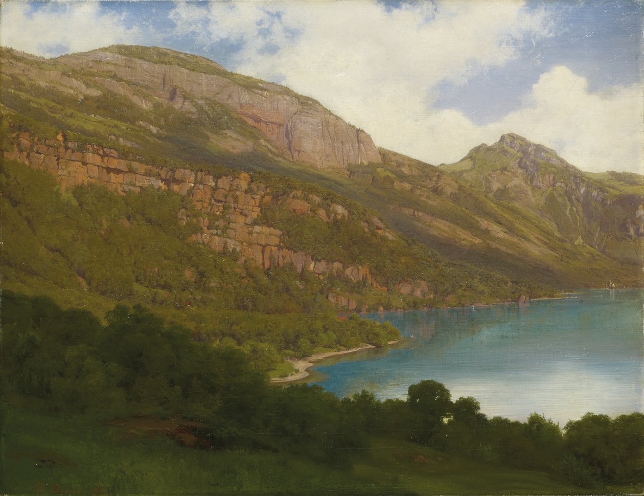 Kilátás a Rigi-hegyről, kilátással a Luzerni-tóra, 1857 alkotó: Robert Zund
