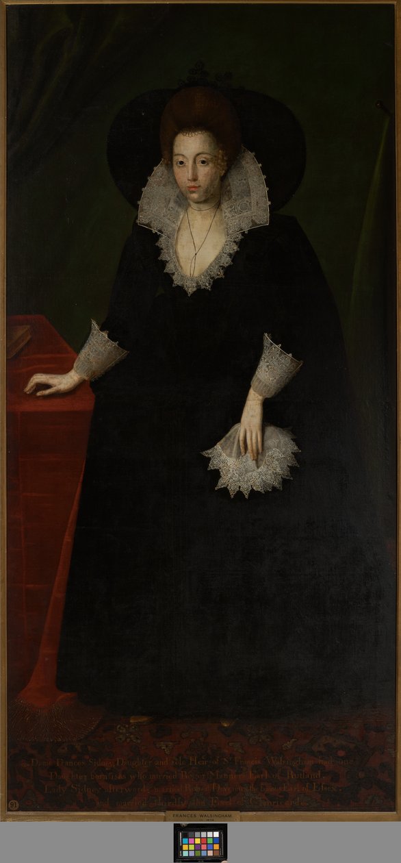 Frances Walsingham, Sir Philip Sidney felesége, 1570-1632 (olaj, vászon) alkotó: Robert the Elder (attr. to) Peake